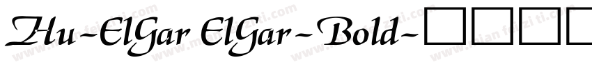 Hu-ElGar ElGar-Bold字体转换